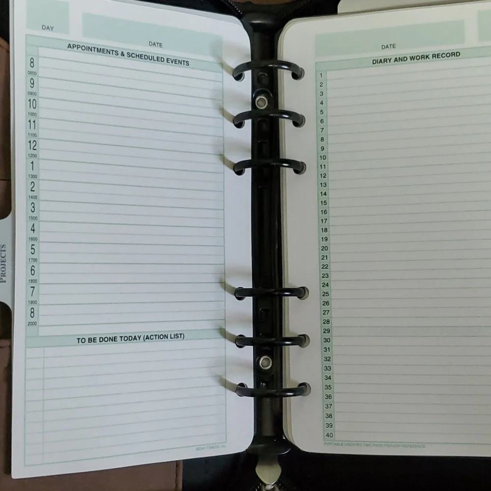 Leather Project Binder and Expanding file.